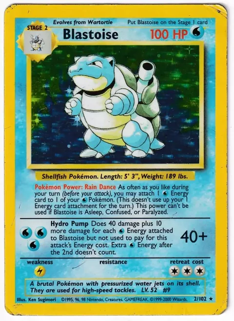 Blastoise 1999 2000