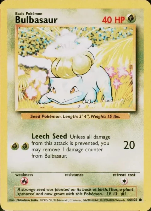 Bulbasaur 1999 2000