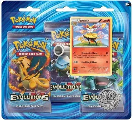 3 Pack Blister Braixen