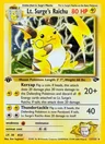 Lt. Surge's Raichu (1st Edition)