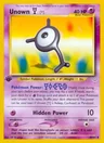 Unown Y 1St Edition 40